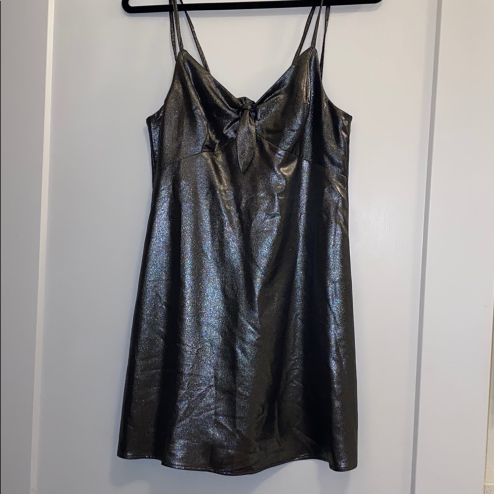 Metallic Grey Dress